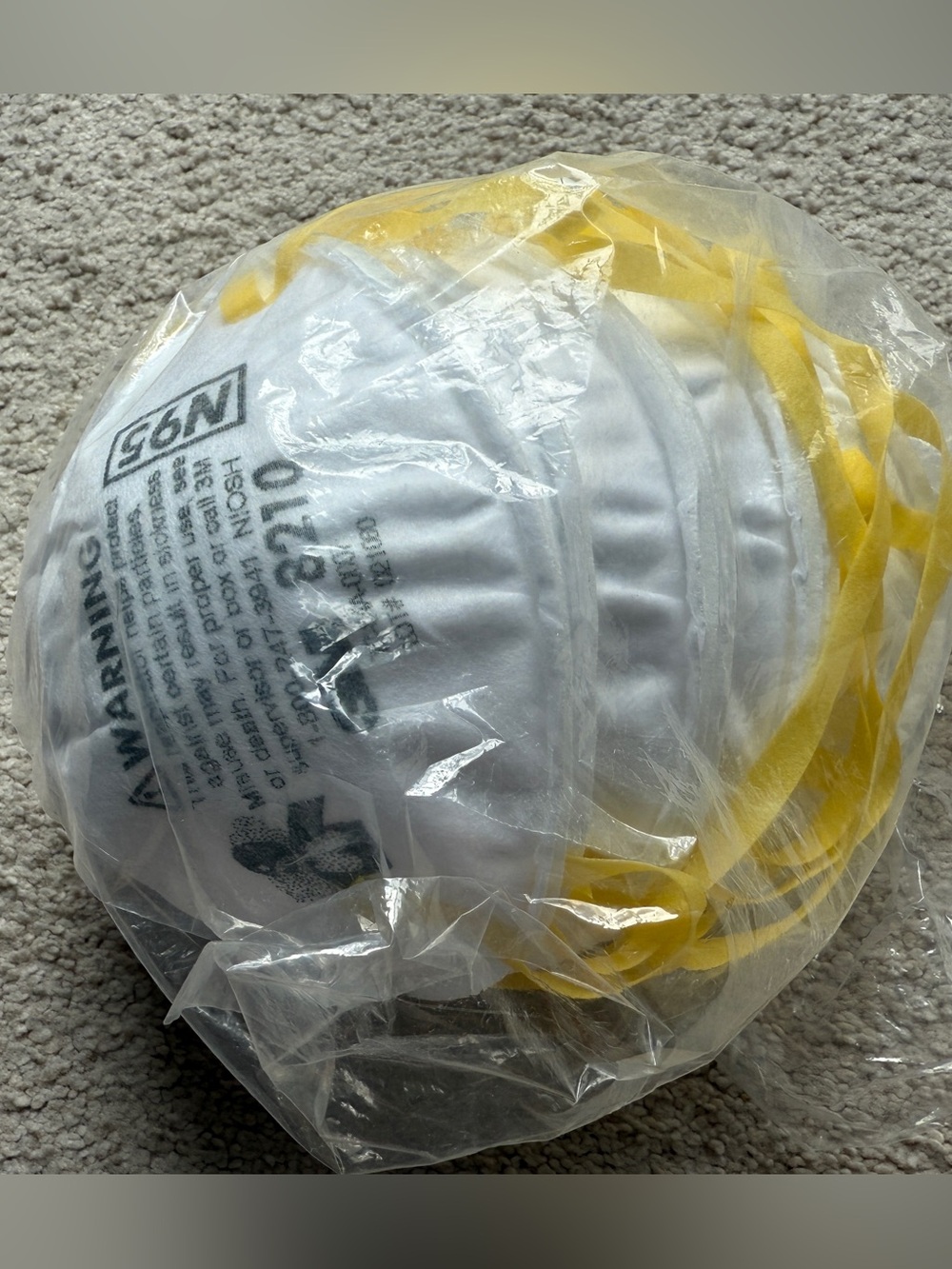 7 N95 3M 8210 White Face Mask Protection Face Cover New Stretch Straps Nose
